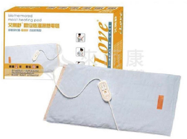 艾樂舒 數位恆溫濕熱電毯 UC-390 四段控制型熱敷墊 電熱毯, 36x68cm