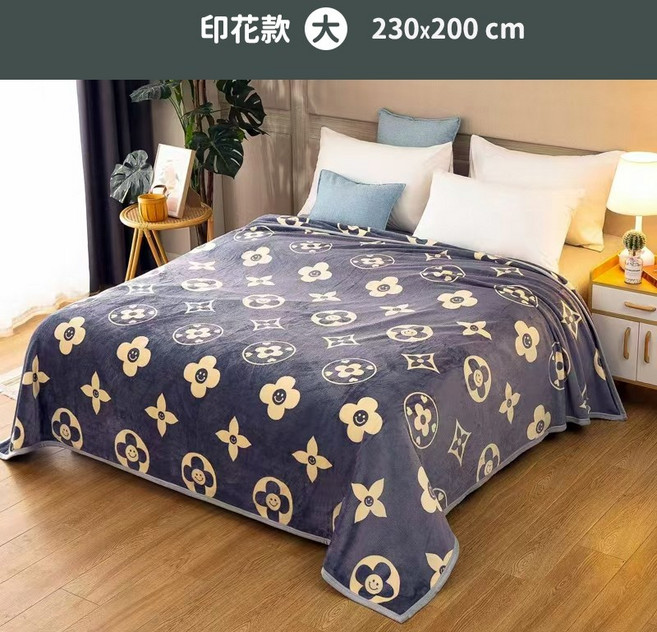 法蘭絨毛毯 印花款 230x200cm 雙人毯 多尺寸 檢驗合格 柔軟親膚