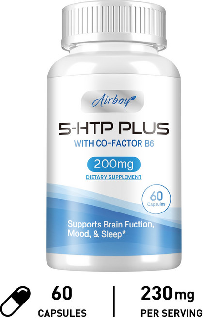 Airboy 5-HTP PLUS 支援腦功能、情緒與睡眠, 60組