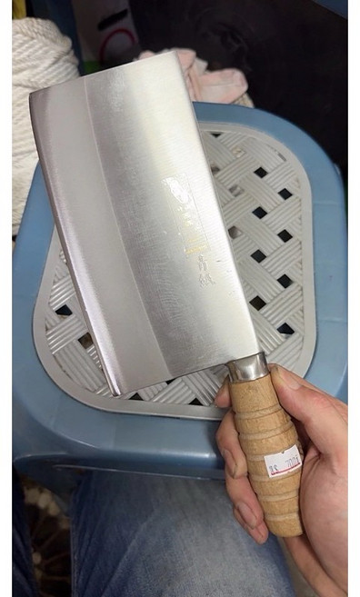 工具家達人 西滿鐵店 台灣製 一斤 剁刀 營業用 青鋼 木柄 剁雞 剁鴨 魚刀 台式剁刀 文武刀 剁白斬雞, 1個