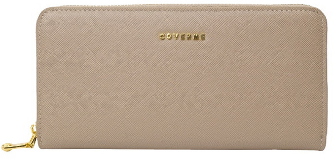 COVERME #930 防刮紋大容量拉鍊長夾