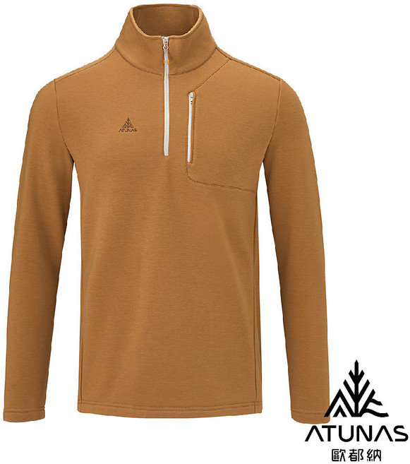 ATUNAS 歐都納 男 POLARTEC THERMAL Pro 保暖拉鍊衫