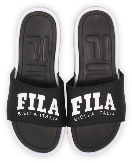 FILA DRIFTER COLLEGE 男女拖鞋, 黑