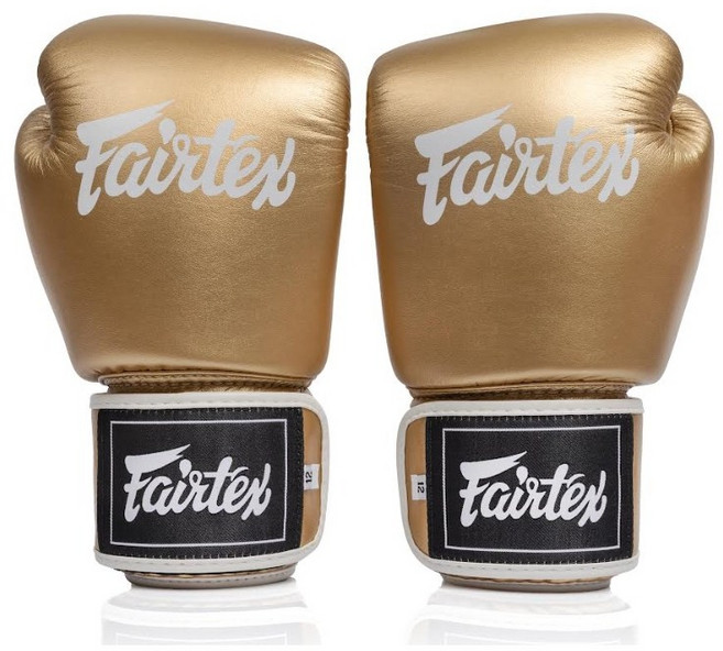 Fairtex BGV1-PLUS 拳擊手套 升級款 泰國製造, 金色, 1個