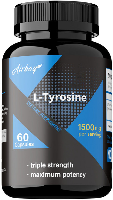 Airboy L-Tyrosine 1500mg 三倍強度 極致效力, 60組