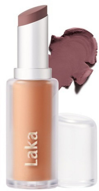 Laka Bulky Matte 唇膏 滋潤保濕 顯色持久, Mauve Gem, 1個