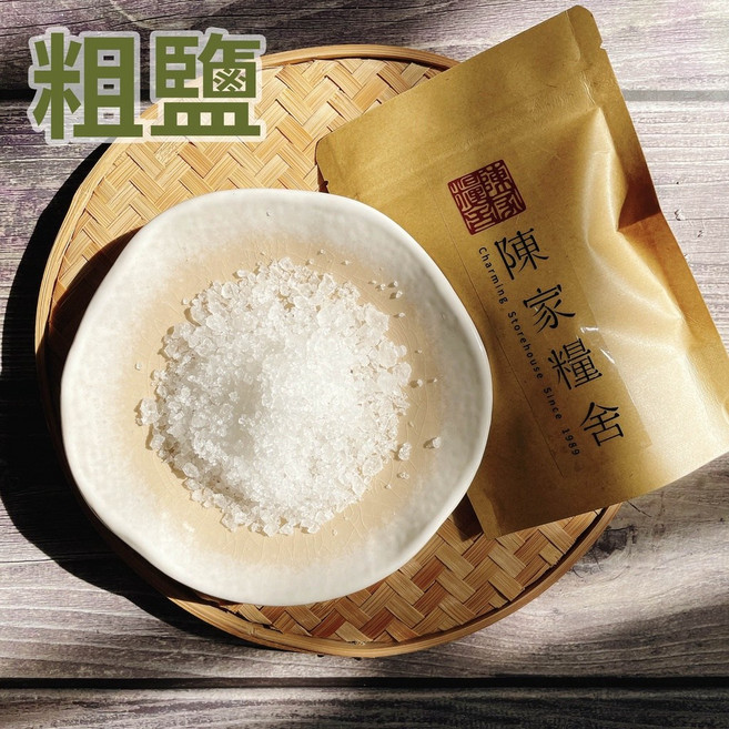 陳家糧舍 粗海鹽 600g, 1個, 粗海鹽(超取最多8包)