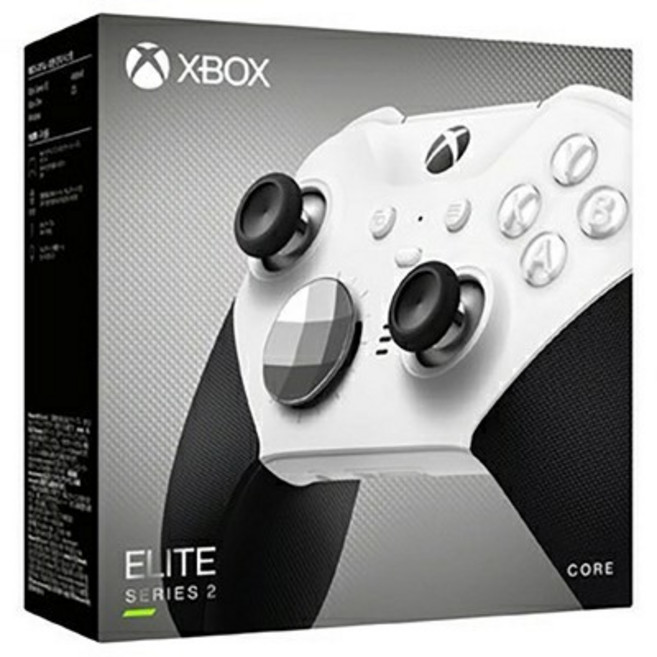 XBOX Elite 無線控制器 2代 輕裝版 支援電腦 手機, 白x黑, 1個