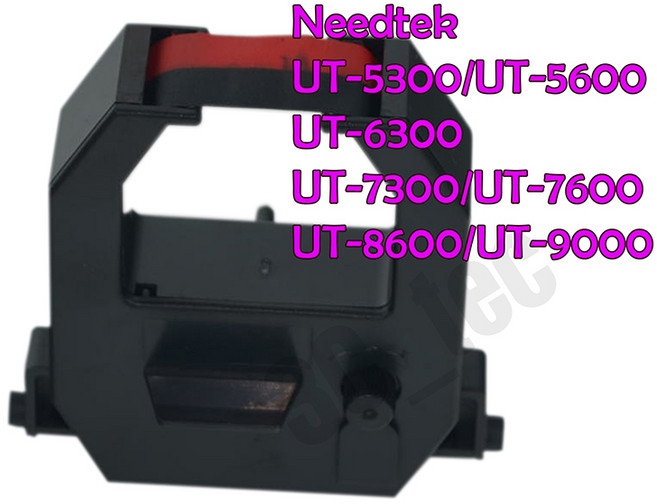 UT5300/UT5600/UT7300/UT7600/UT6300/UT8600/UT9000卡鐘色帶 清晰列印 持久耐用 適用多種型號卡鐘, 1個, Needtek (R/B)紅黑雙色色帶