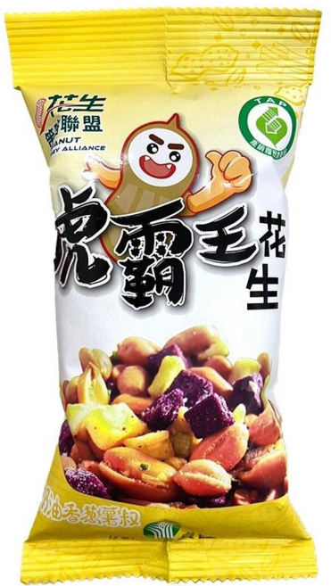 虎尾鎮農會 虎霸王花生(小包奶油香蔥薯叔) - 香蔥花生 涮嘴零食, 70g, 1包
