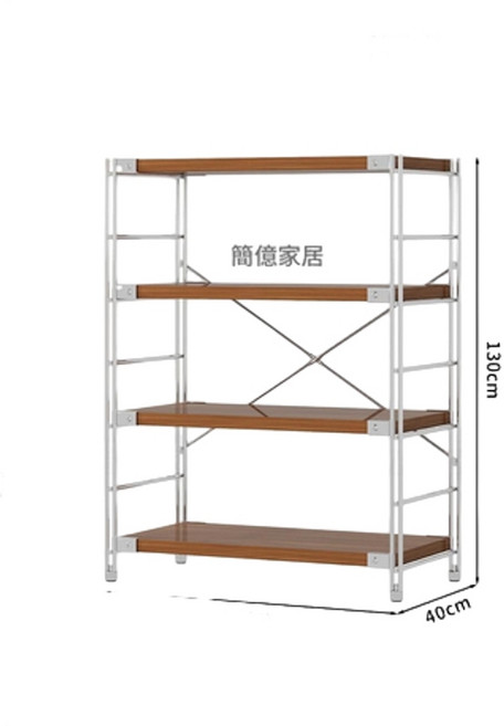 簡億家居 日式多層置物架, 四層高130CM*長80CM*寬40CM, 1個