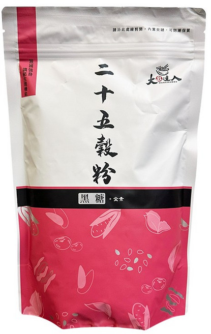 展榮商號 二十五種黑糖活力多穀粉, 1個, 黑糖, 500g