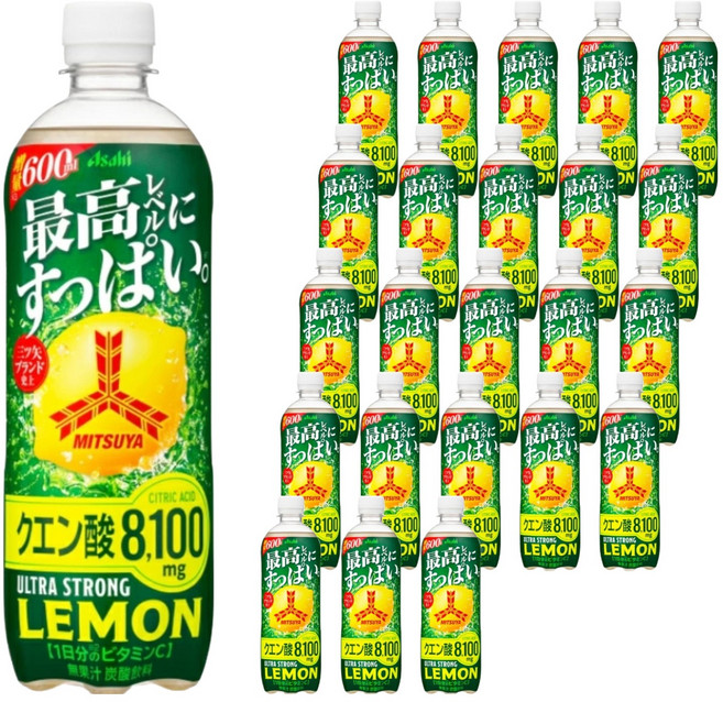 Asahi 朝日 MITSUYA 特強檸檬, 24個, 600ml