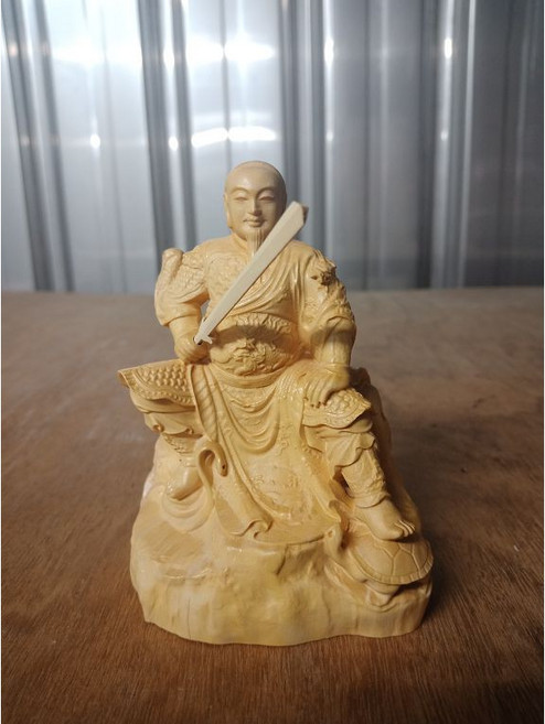 泓展工藝 黃楊木雕玄天上帝神像, 1個