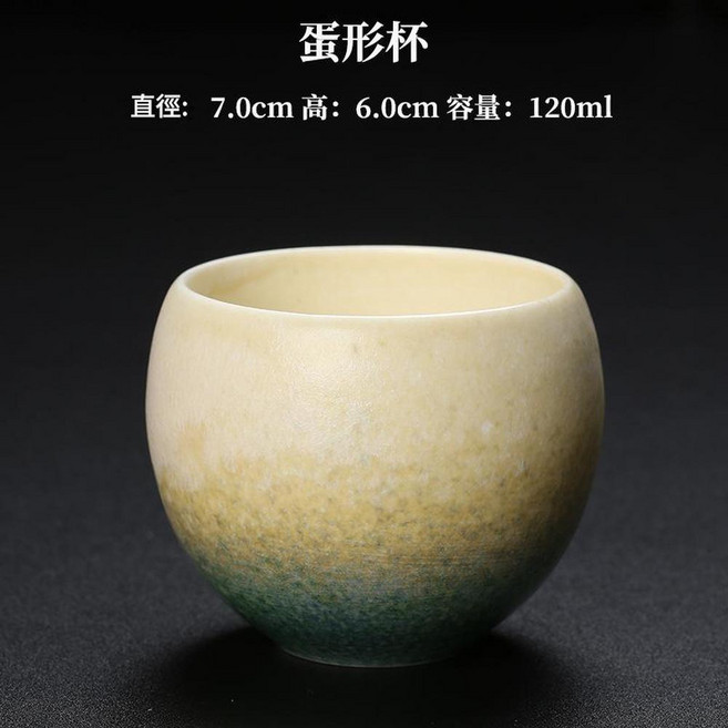 日式復古粗陶蛋形杯, 蛋形杯, 1個