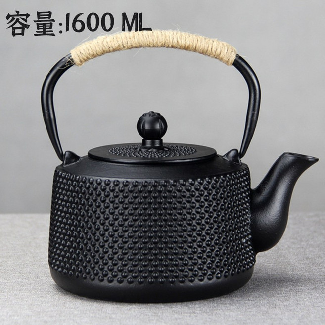鑄鐵茶壺 燒水壺 茶具, 1個, XL-鑄鐵壺】1800ML, 1800ml