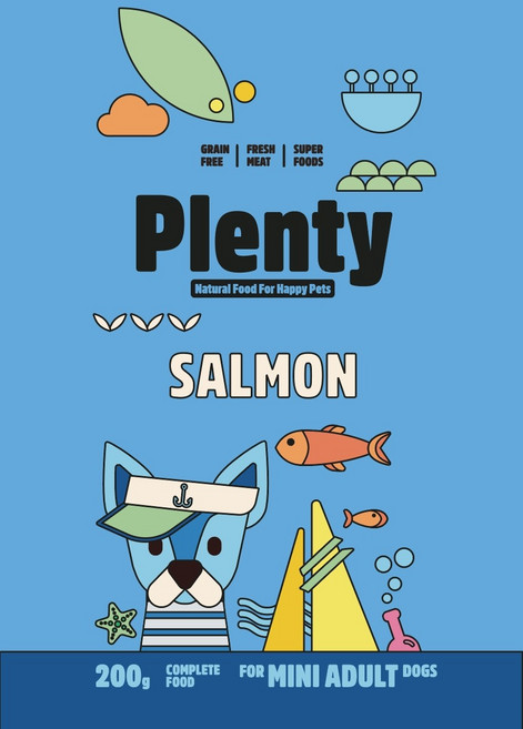 PLENTY陪樂全齡犬水解鮭魚 200g, 1個