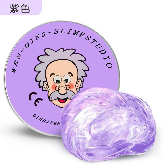 液態玻璃泥 舒壓小物 舒壓 辦公室療癒小物 辦公室 舒壓玩具 交換禮物 情人節禮物 楊過頂姑姑, 1個, 紫色, 2.5cm