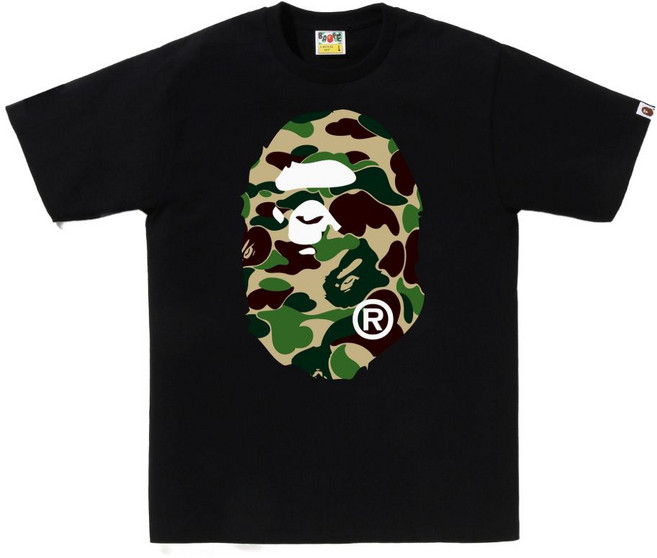 베이프 카무플라주 프린트 티셔츠