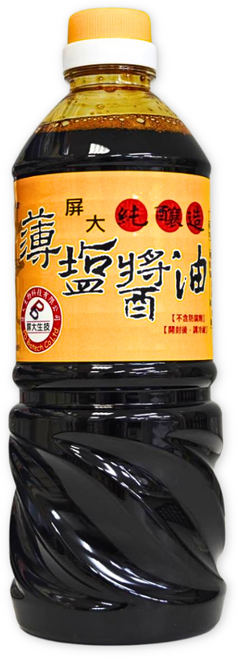 屏大 純釀薄鹽醬油, 1個, 710ml