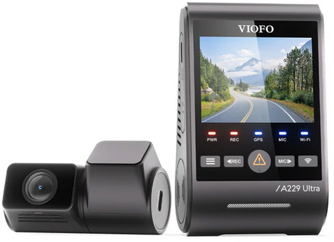 VIOFO 4K行車紀錄器 前後雙4K鏡頭 STARVIS 2 IMX678 台灣代理, A229 Ultra 2CH+配件, 512GB