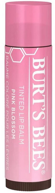 Burt's Bees 潤色護唇膏 粉紅 Pink Blossom 4.25g 保濕修護 告別乾燥, 1個, 無味
