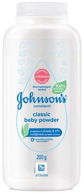 Johnson's 嬌生 嬰兒爽身粉, 1個, 白色原味200g / 5284
