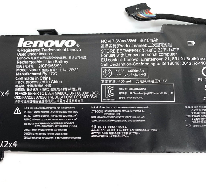 電池 510s-13ikb E31-70 E31-80 U31-70 U30-80A 聯想筆記型電腦替換電池, 1個, L14L2P22 35Wh-保固一年