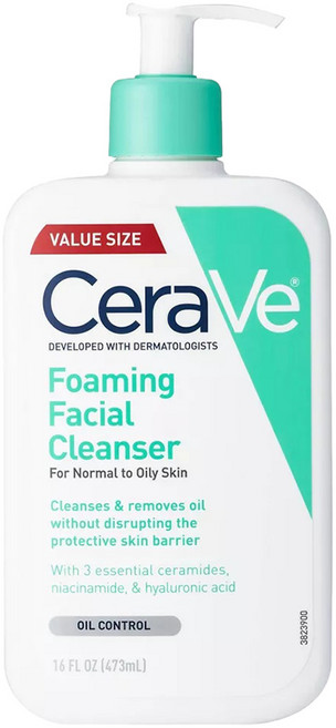 CeraVe 泡沫潔面乳, 473ml, 1個