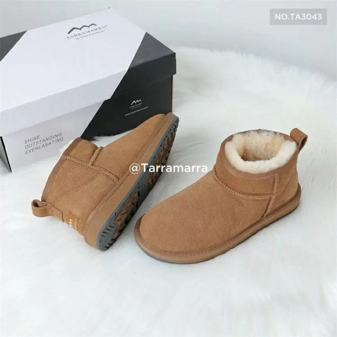 TARRAMARRA 澳洲 女鞋 迷你低筒雪靴 皮毛一體 明星同款 零碼