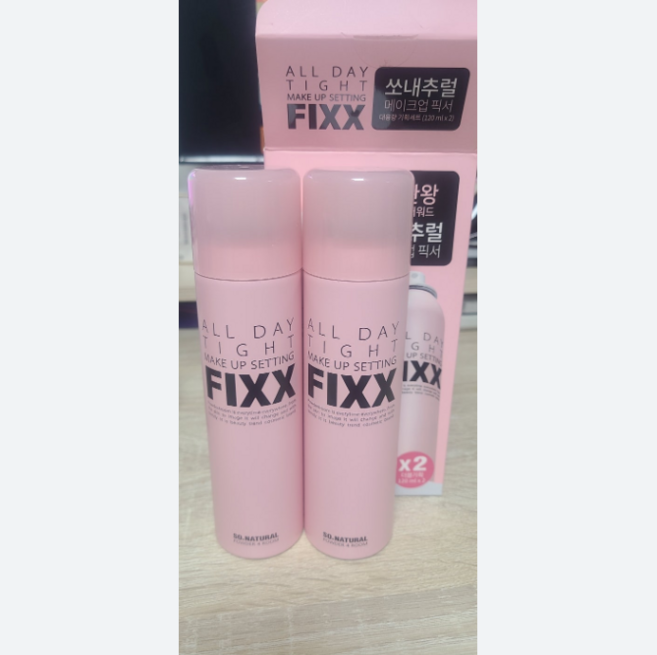 국내매장판 쏘내추럴 파우더포룸 올 데이 타이트 메이크업 세팅 픽서 대용량, 120ml, 2개