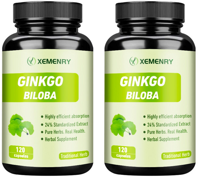 XEMENRY 銀杏 GINKGO BILOBA 24% 標準化萃取 草本保健食品, 240組