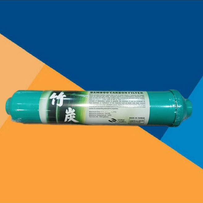 MIT台灣孟宗竹活性碳小T33濾心 - RO淨水器後置濾芯, 1個