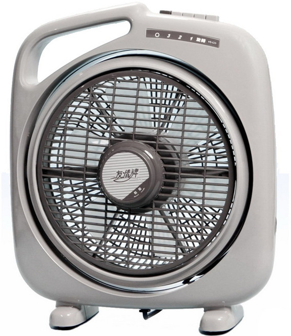 友情牌 10吋側提式箱扇 KB-220 三段風量, 淺灰色