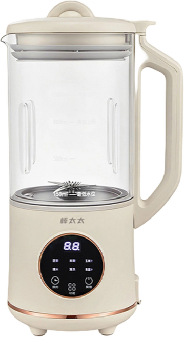 粹太太 多功能輕音破壁機 家用加熱輔食機 無渣免濾榨汁機, 1200ml豪華款 - 48葉精鋼刀頭5