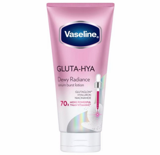 Vaseline 凡士林 肌亮水潤精華凝乳 300ML, 1個, 最新版-肌亮水潤精華凝乳(粉)300ML