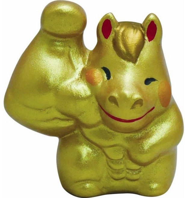 龍虎堂 筋肉招財馬 緣起物, 1個