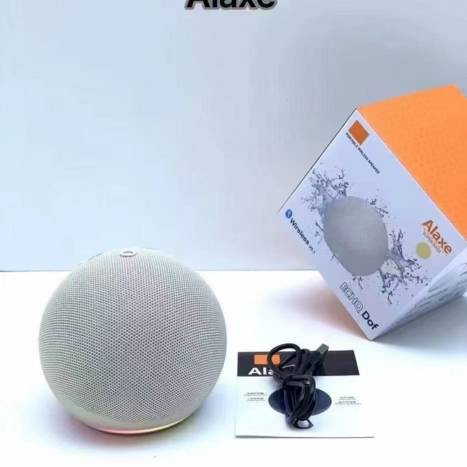Alaxe 藍芽音箱 重低音, Alaxe 米白色 標準版, 1