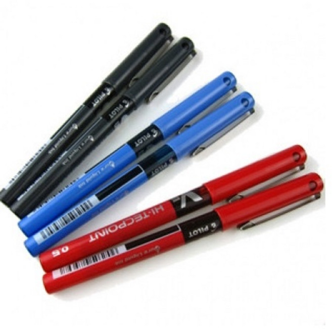 PILOT 百樂 BX-V5 V5直液鋼珠筆 (0.5mm) - 流暢書寫 色彩鮮明, 黑, 1支