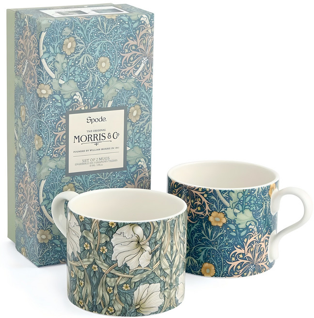 Spode Morris&Co.馬克杯 2款組, 海草款, 1組