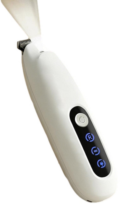 GUAZHOUMU 寵物剃腳毛器 電動靜音剃毛機 適用於貓狗, 1個, 白色 拇指款 加寬刀頭 充電