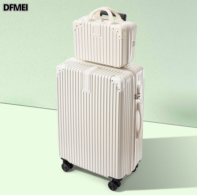 DFMEI 旅行箱行李箱鋁框拉桿箱靜音萬向輪20女男學生24密碼皮箱26寸子母