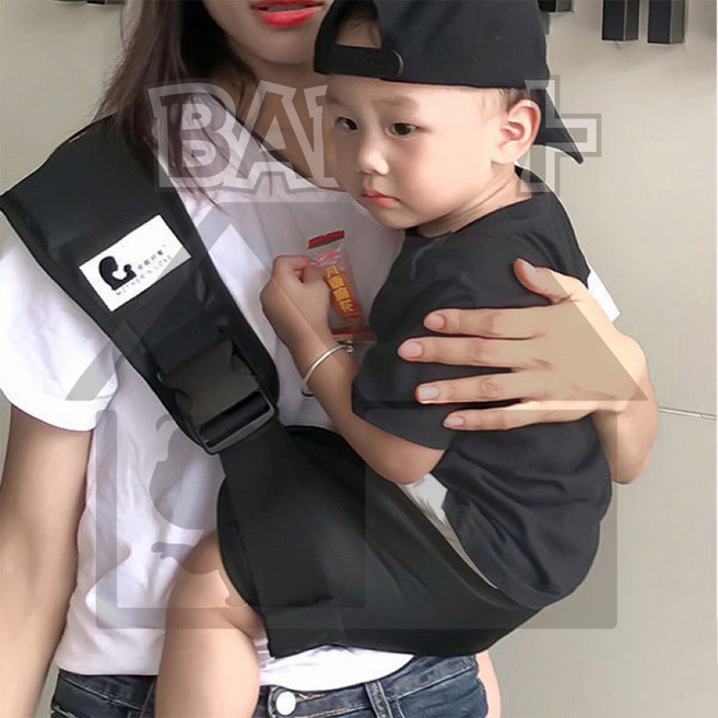 MOTHER'S LOVE 嬰兒外出斜背帶, 黑色