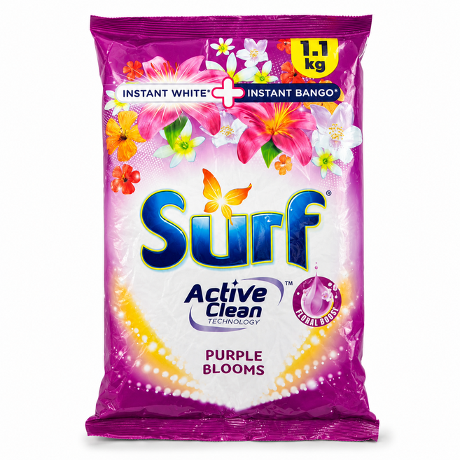 Surf 紫色花香洗衣粉 Active Clean Technology Floral Boost, 1kg, 1個