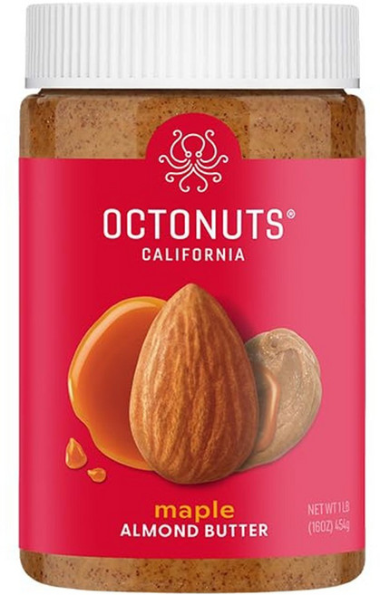OCTONUTS 杏仁醬 楓糖, 1個, 454g