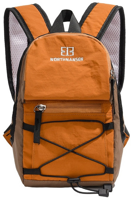 NORTHNANSEN 輕便潮流街頭雙肩包, 桔色