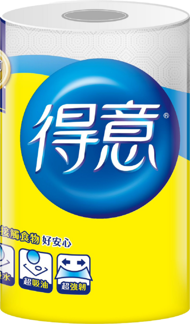 得意 廚房紙巾 捲筒紙巾, 1箱, 48捲