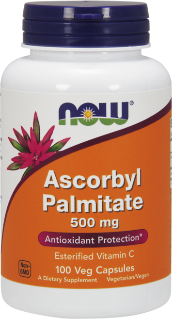 NOW Foods Ascorbyl Palmitate維生素C素食膠囊, 100顆, 1罐