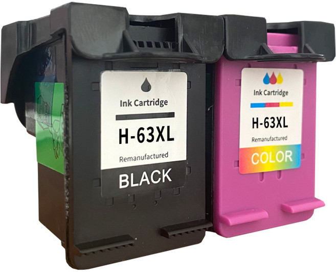 HP 63XL 相容墨水匣, 黑色+彩色, 1個