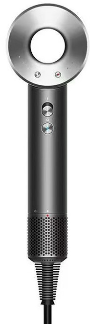 高速無葉電吹風機家用負離子大功率速幹恒溫護發無刷吹風機, 歐規1.8米(圓插), 太空銀單嘴+支架